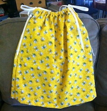 Pillowcase Dress 3T with shoe laces for ties